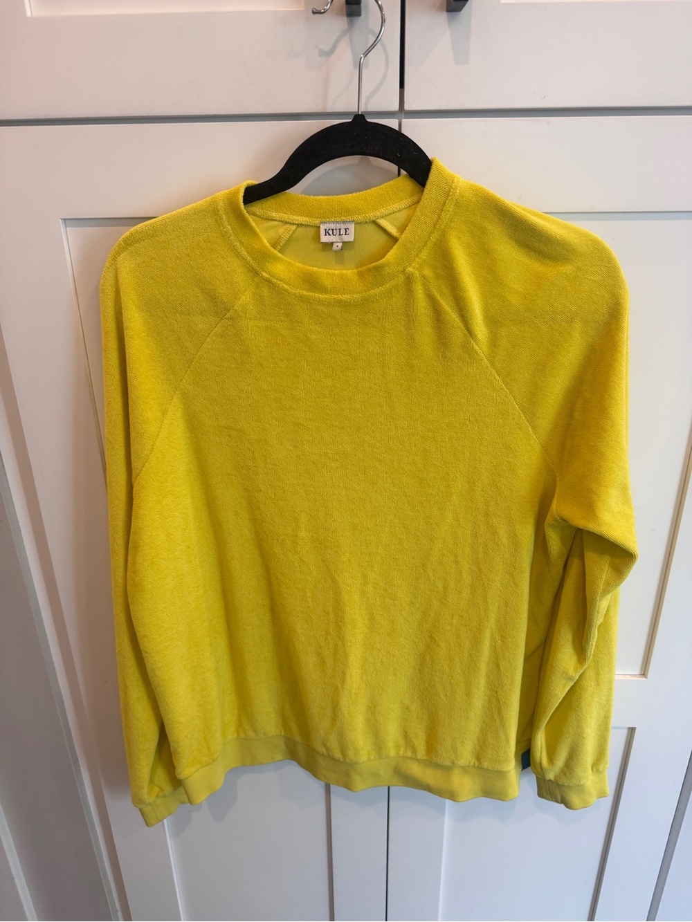 KULE the terry franny sweatshirt bright yellow